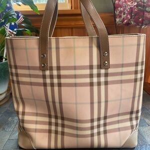 Burberry pink tote bag